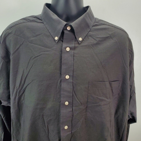 Roundtree & Yorke Other - Roundtree & Yorke Men's 2XL XXL Dress Shirt Button Down Black Long Sleeve